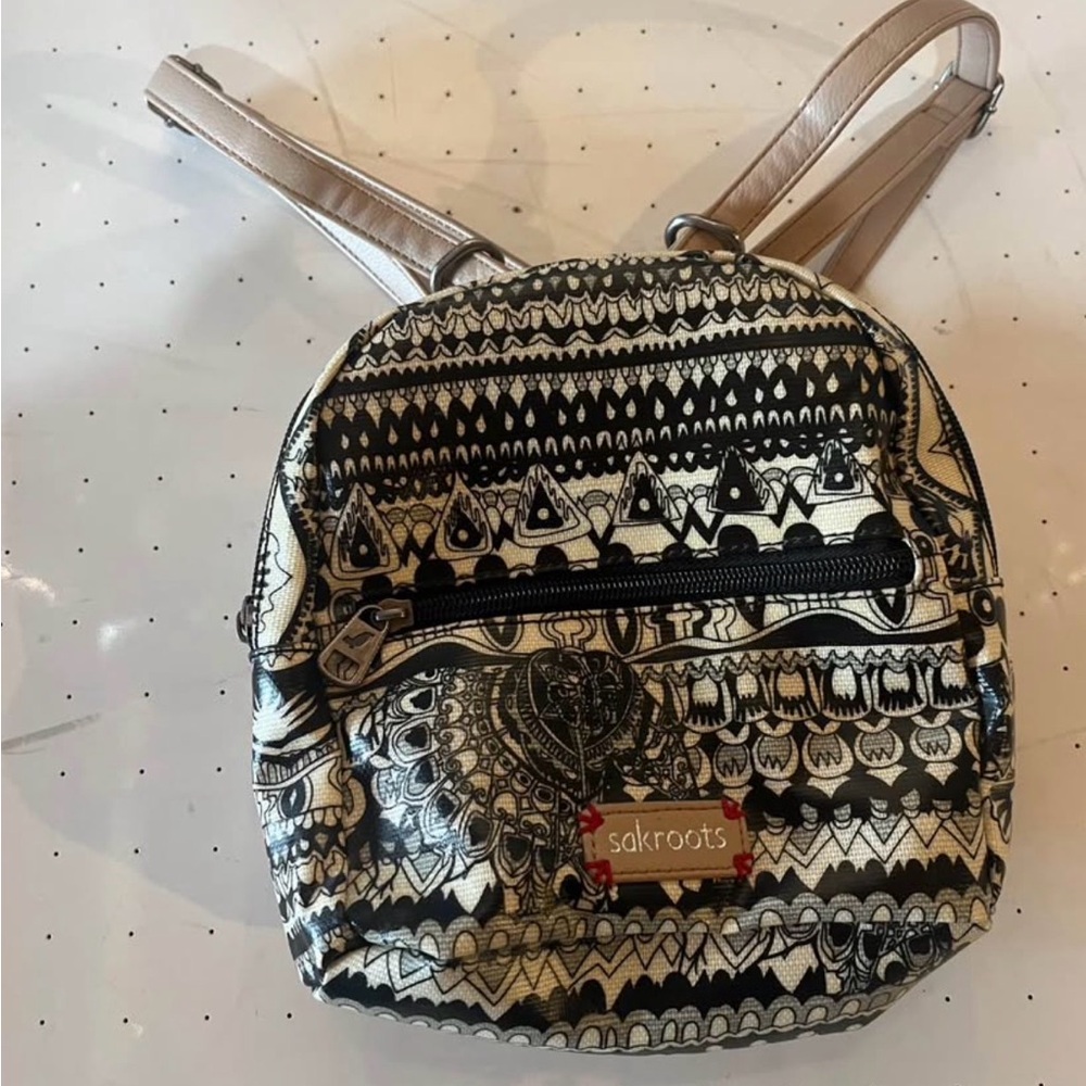 Sakroots Monochrome Patterned Backpack - image 1